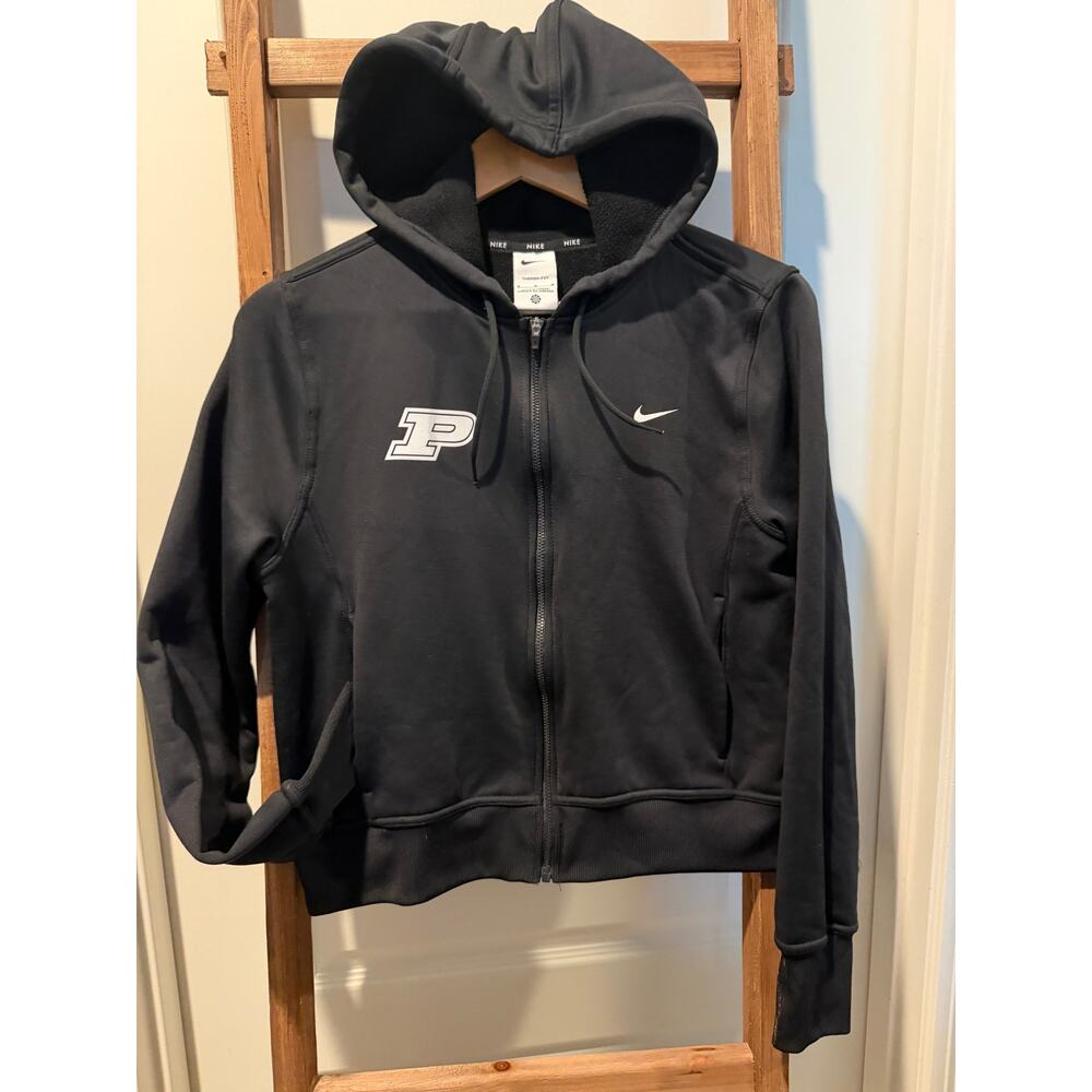 Nike Therma-FIT Purdue Boilermakers Full Zip Hoodie Black Women’s Medium